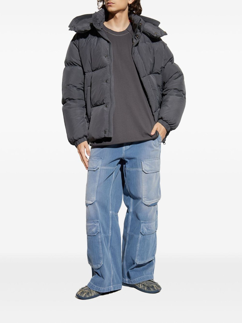 Diesel W-Rolfys hooded puffer jacket outlook