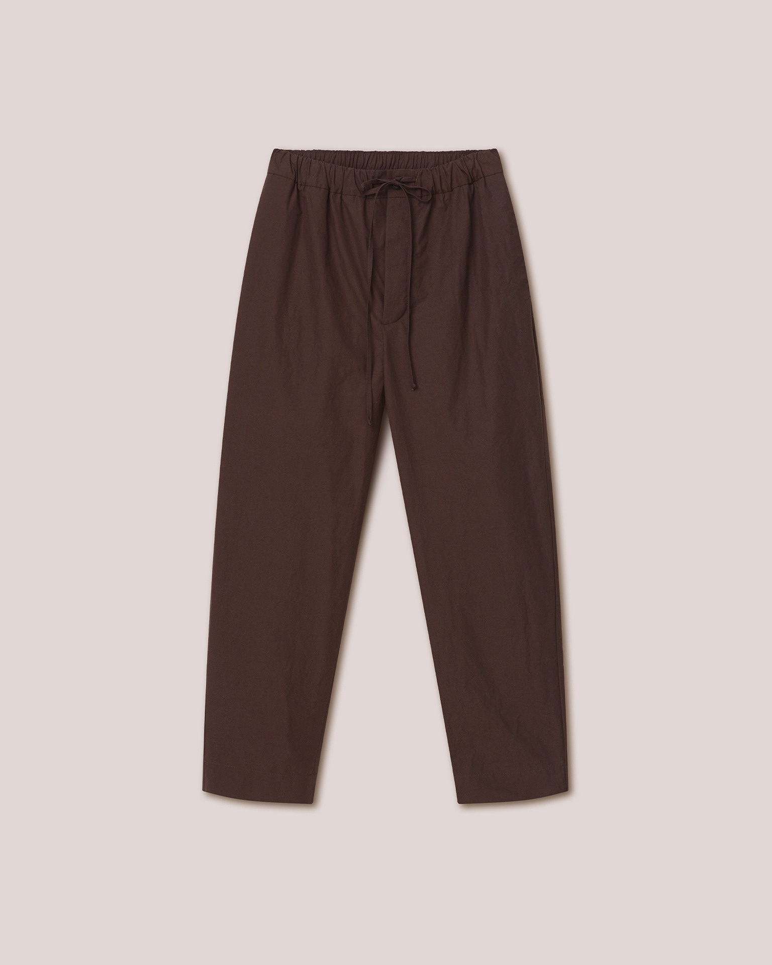 JAIN - Heavy poplin relaxed pants - Dark brown - 1