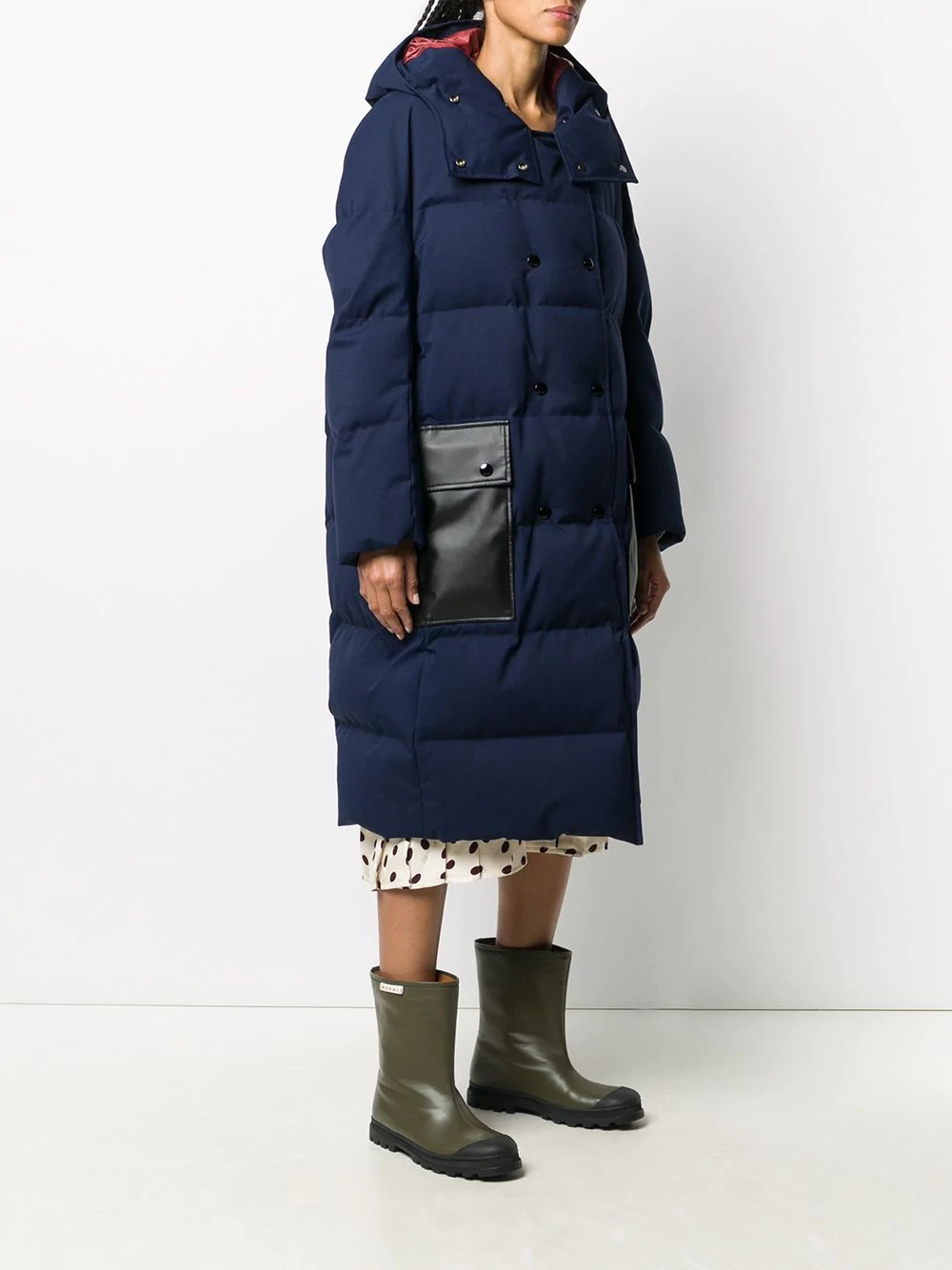 oversized hooded puffer coat - 3