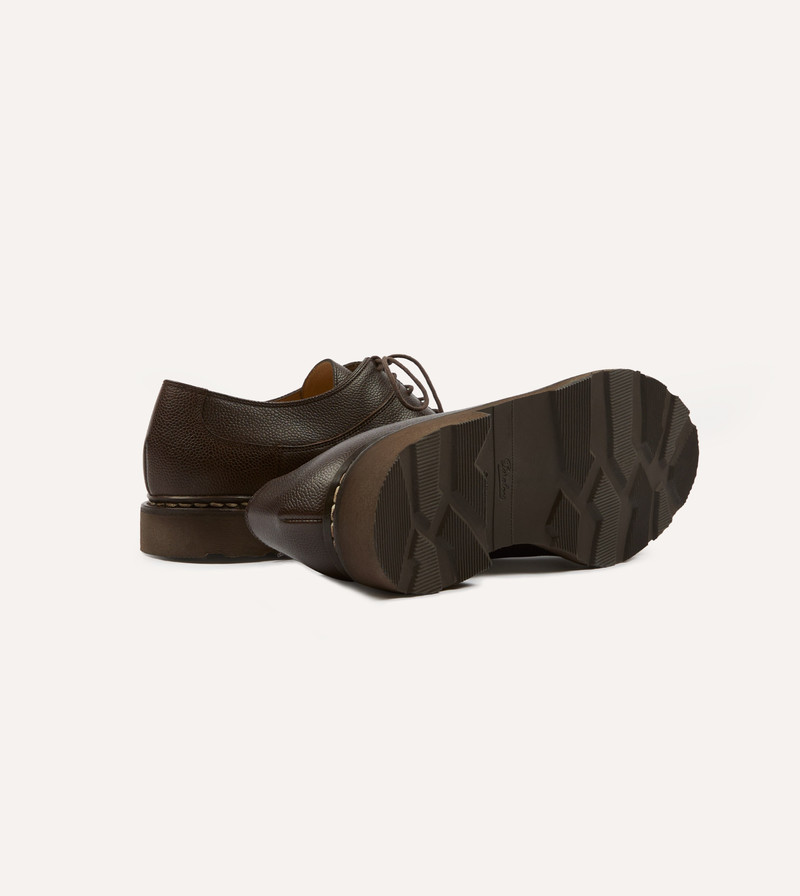 Paraboot Paraboot Avignon Moka Brown Leather Derby Shoe outlook