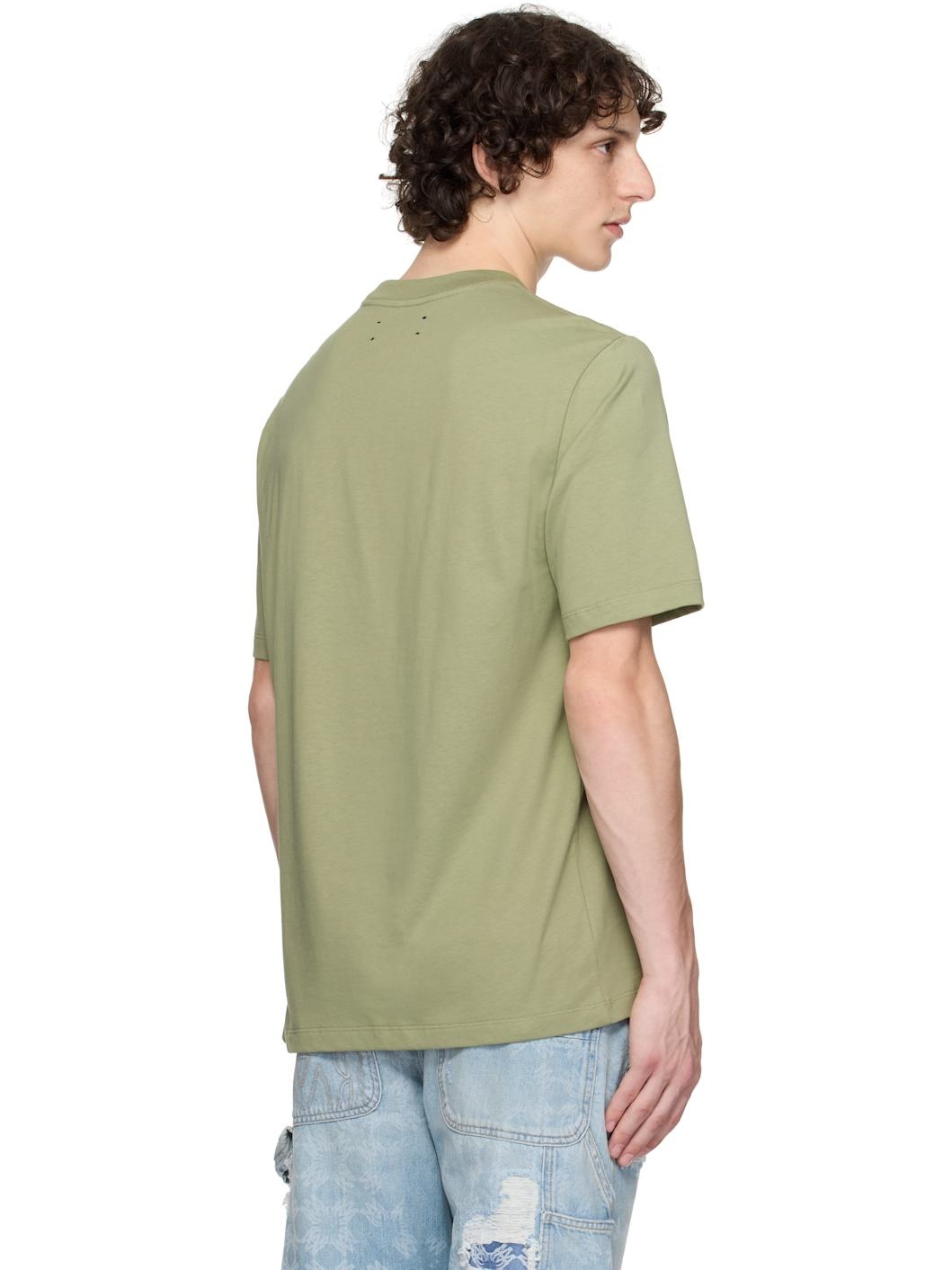 Green 'AMIRI' Stencil T-shirt - 3