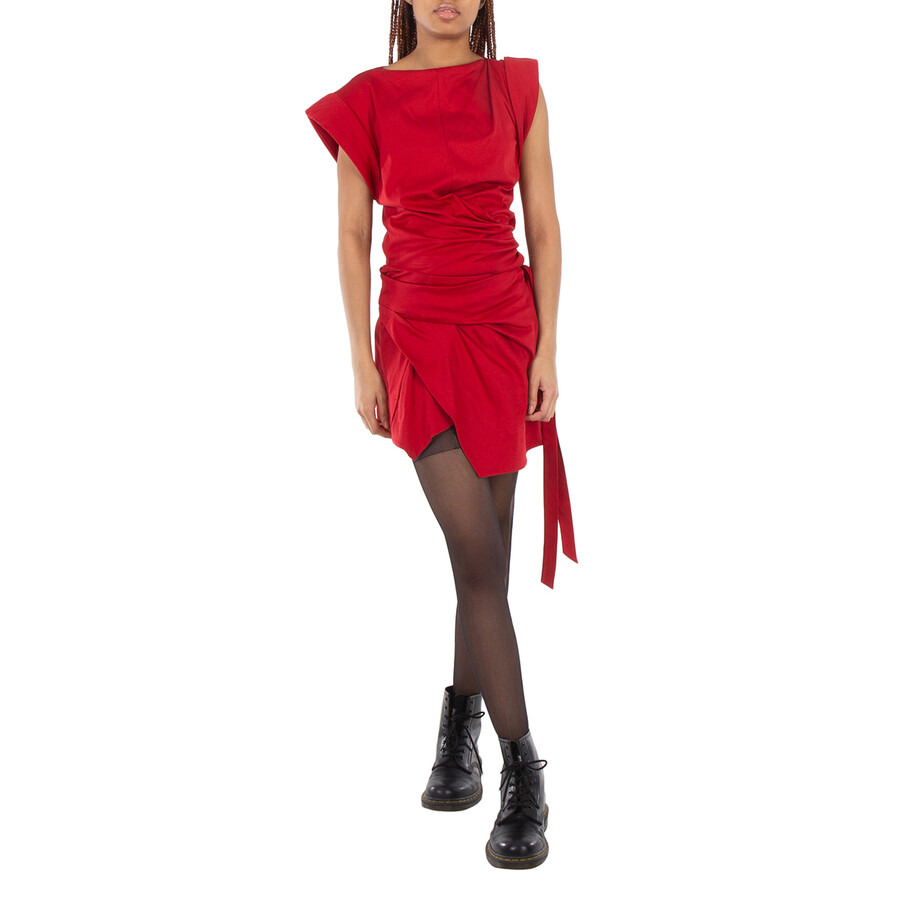 Isabel Marant Ladies Red Berenice Short Wrap Skirt - 2