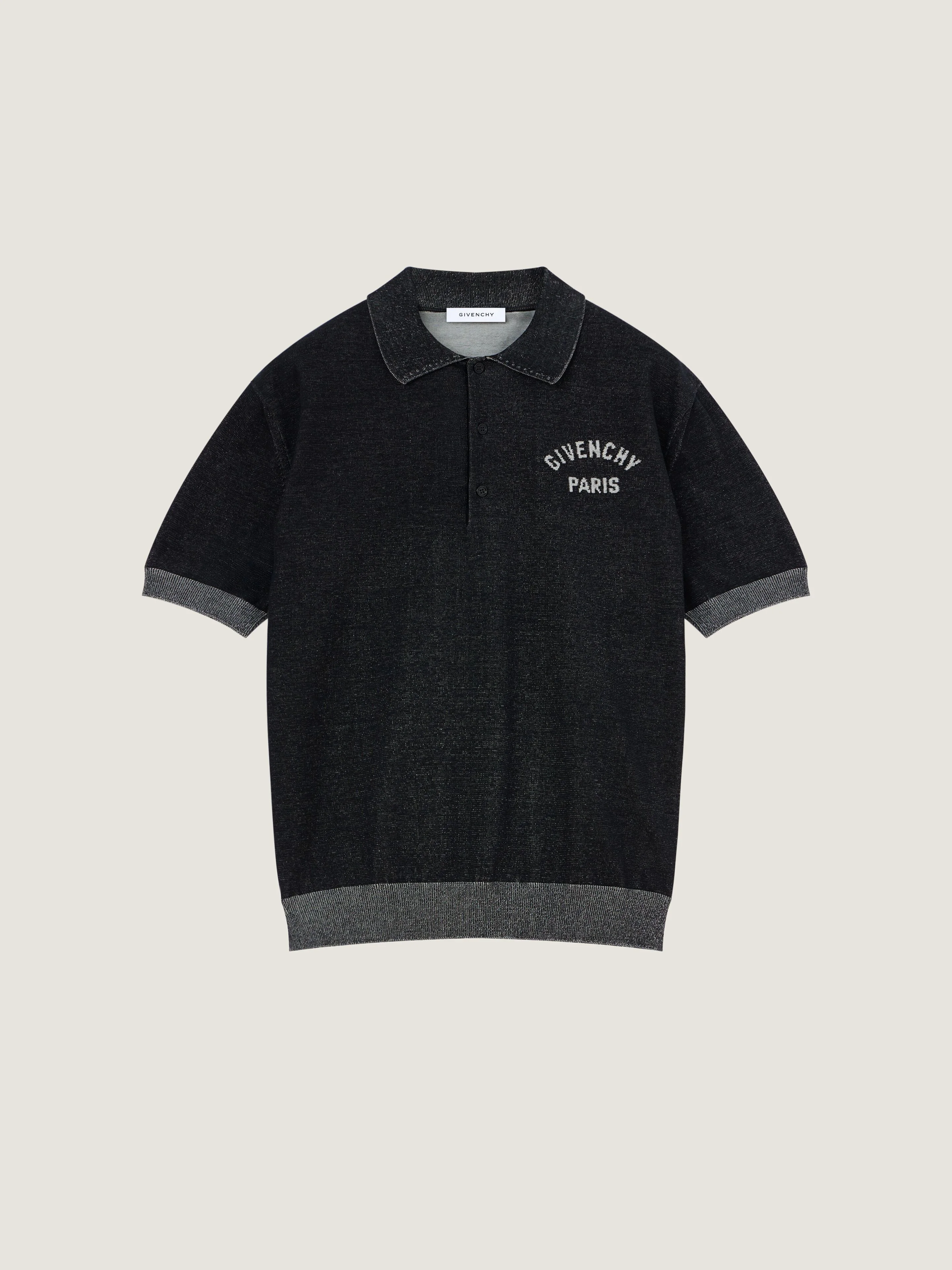 POLO IN COTTON WITH GIVENCHY PARIS EMBROIDERY - 1