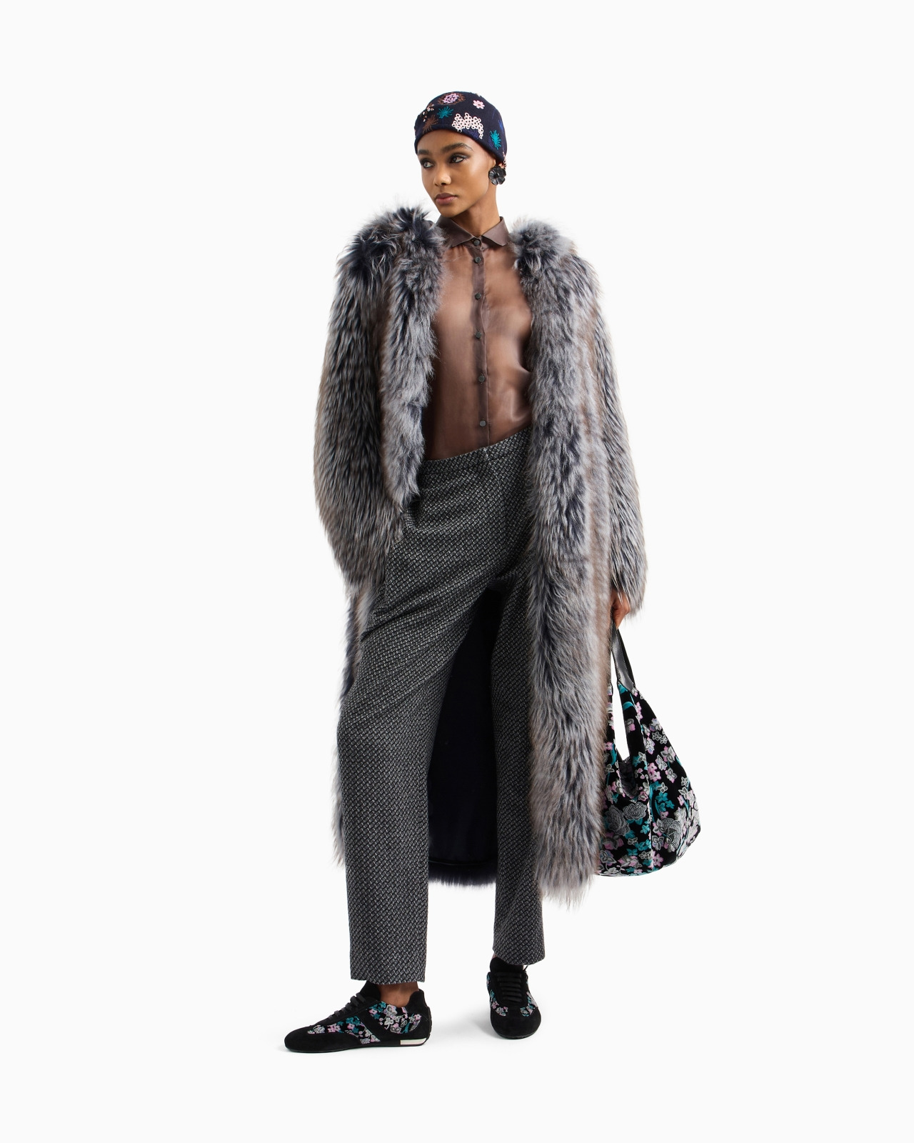 LONG LAMBSKIN SHEARLING COAT - 2