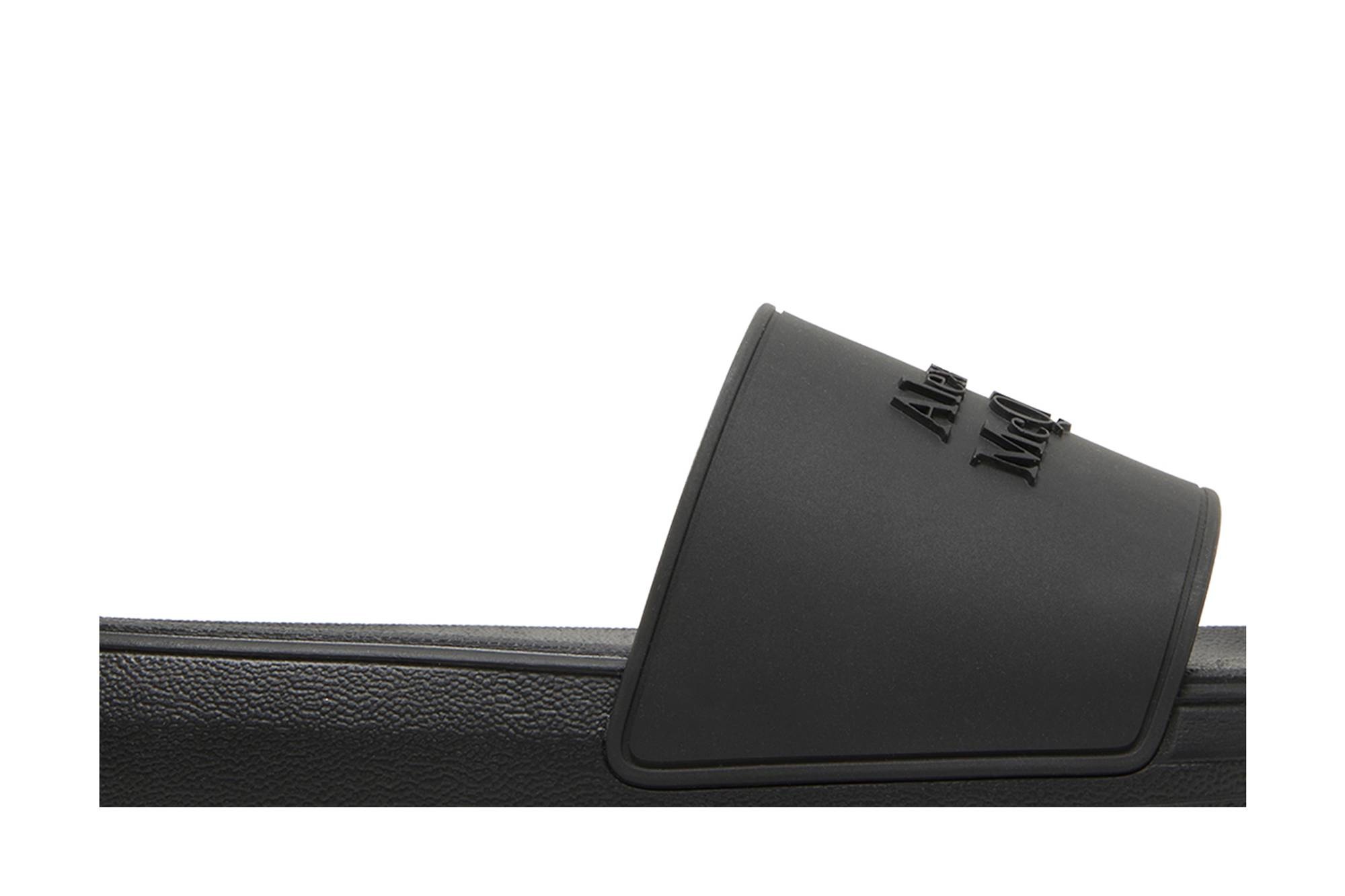 Alexander Mcqueen Wmns Logo Slides 'Black' - 2