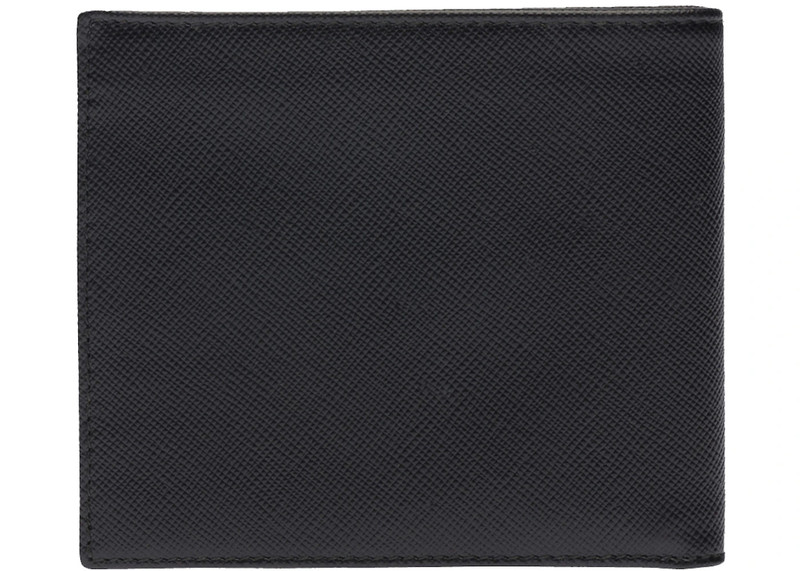 Prada Prada Bi-Fold Wallet Saffiano Leather Nero/Baltico outlook