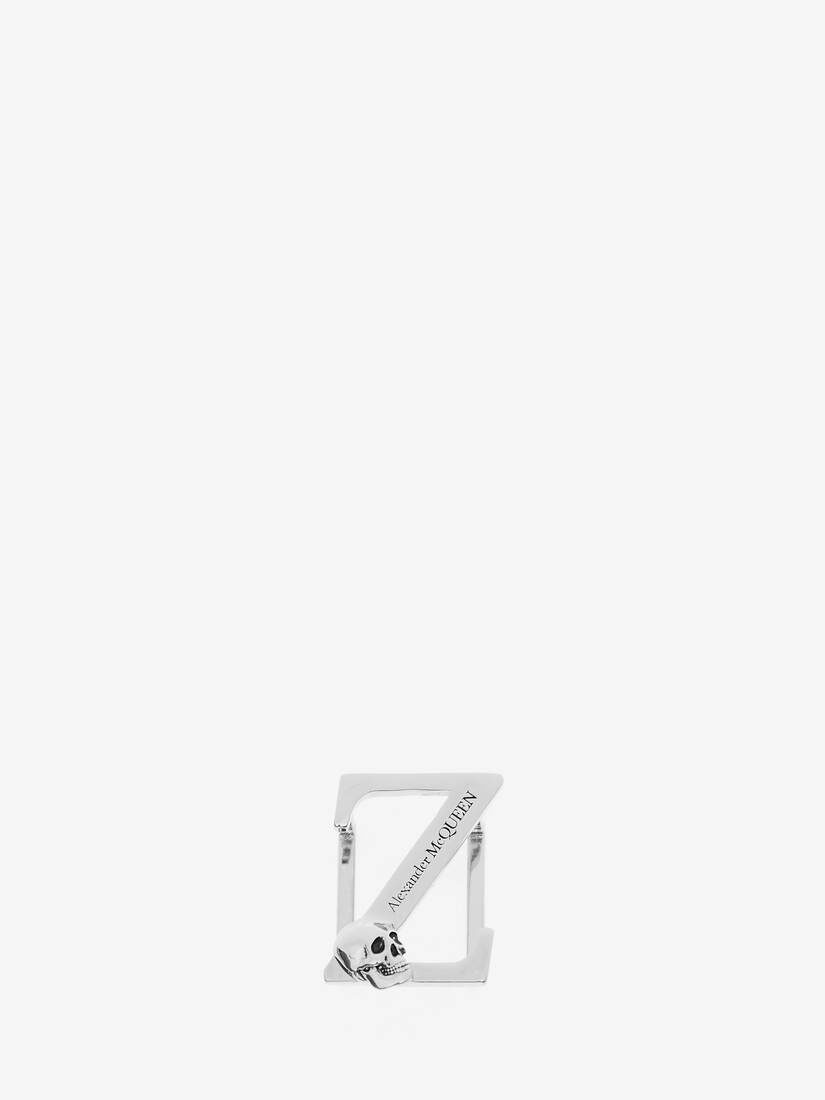 Alphabet Sneaker Charm in Silver - 1