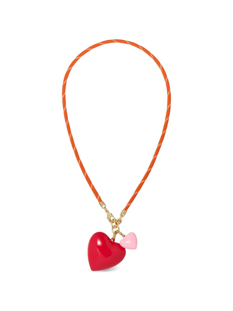Happy Cord heart-pendant necklace 1