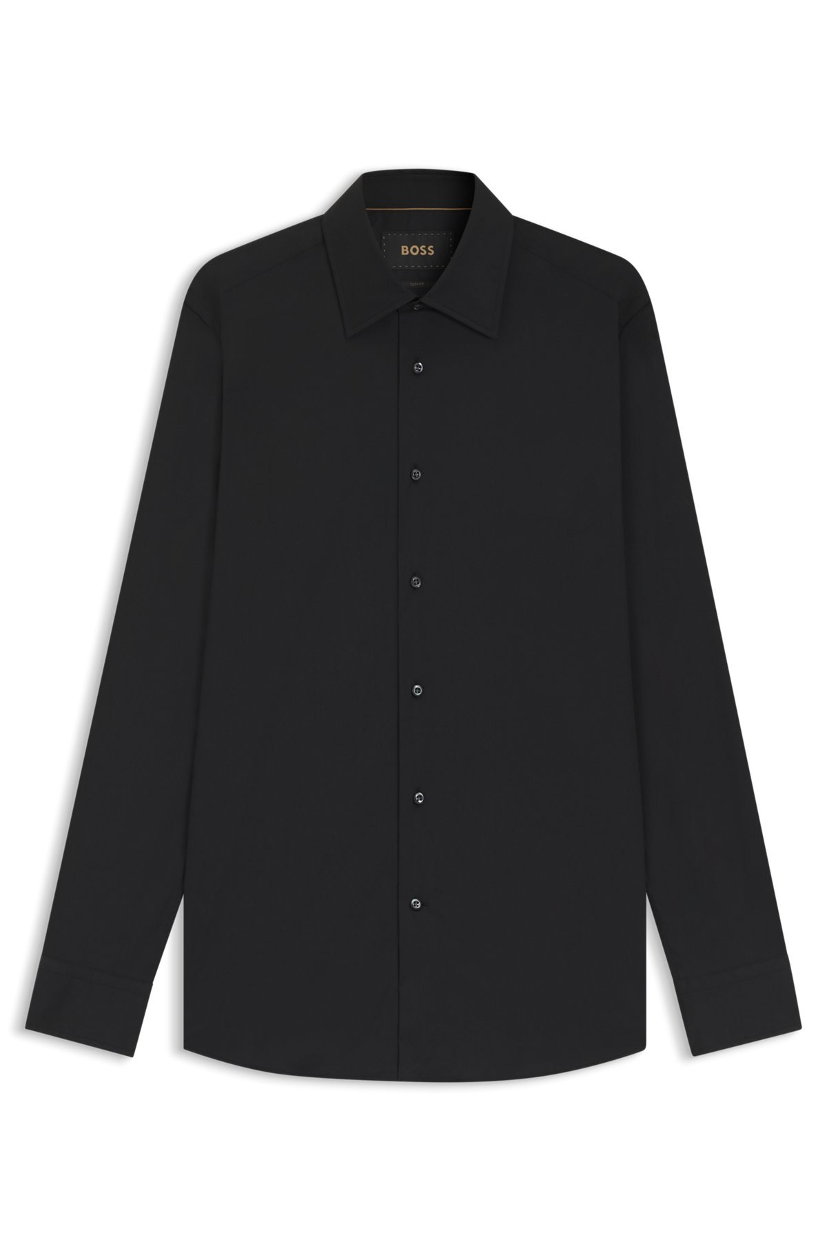 SLIM-FIT SHIRT IN STRETCH COTTON POPLIN - 1