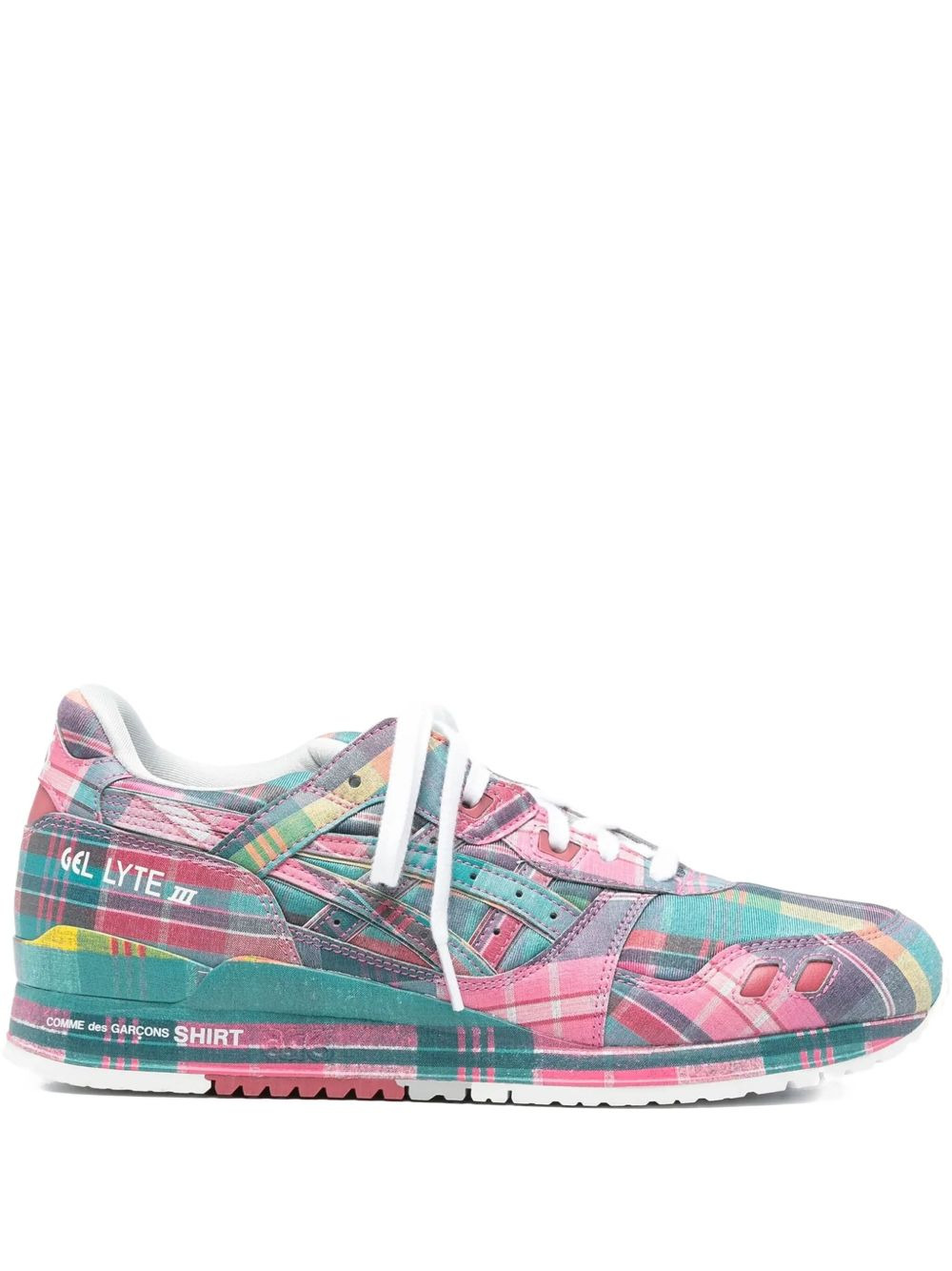 x ASICS Gel-Lyte III 07 plaid low-top sneakers - 1