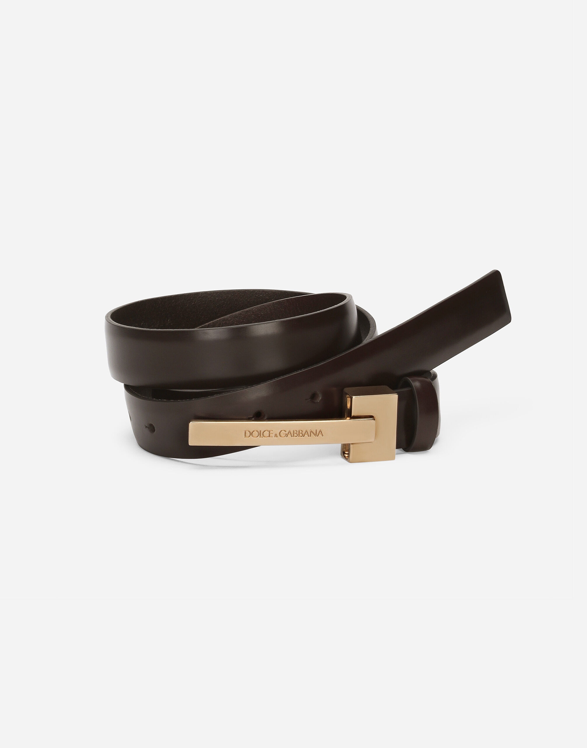 Brushed calfskin belt - 4