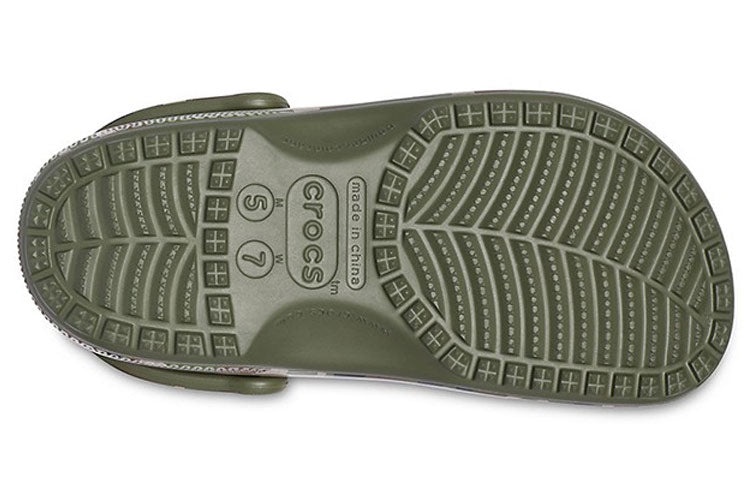 Crocs Beach Army Green Camouflage Sandals 206454-3TC - 6
