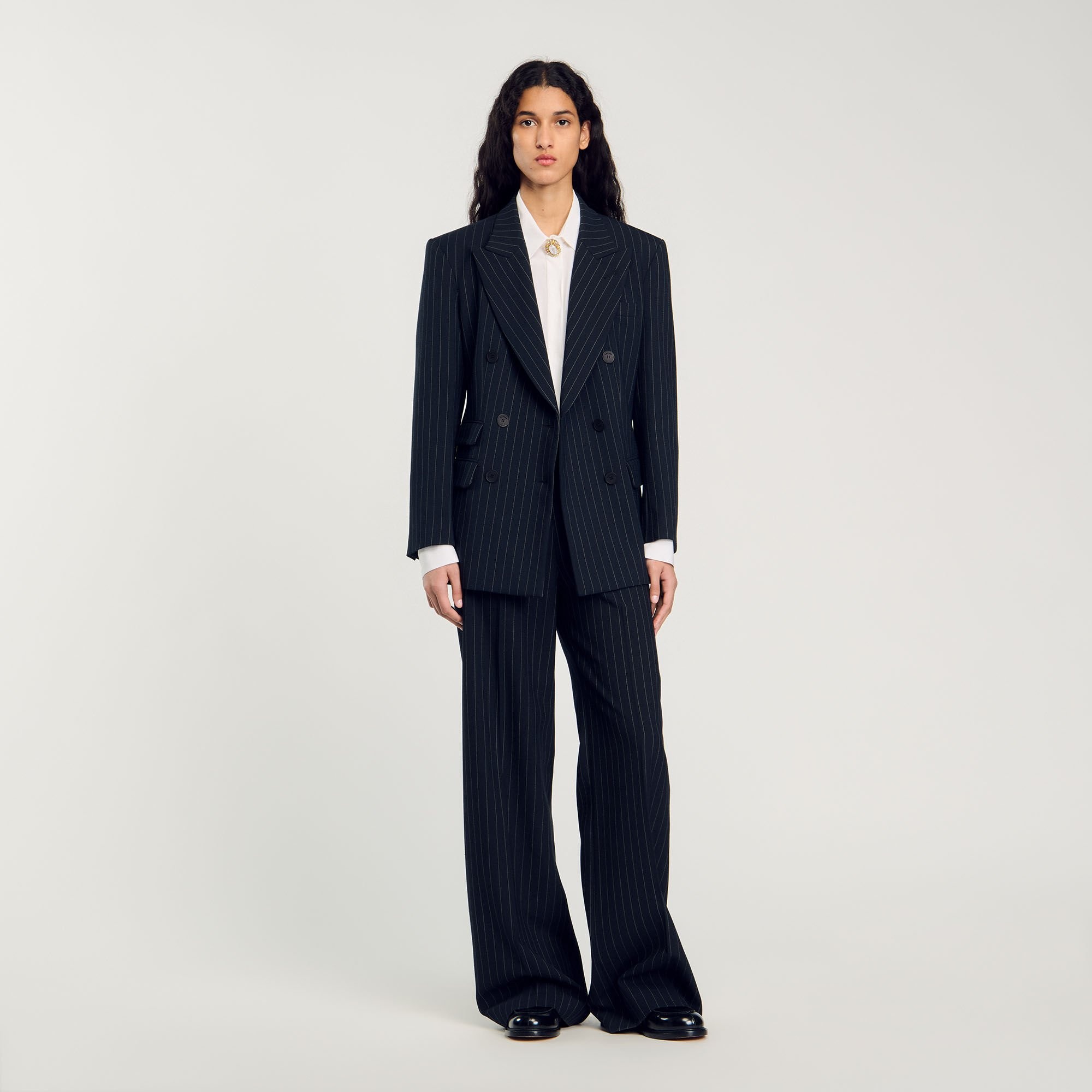 STRIPED SUIT JACKET - 3