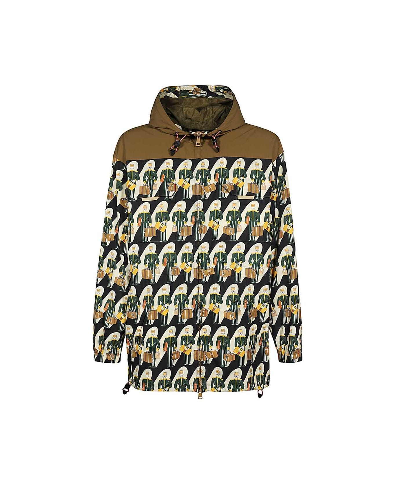 Technical Fabric Hooded Jacket - 1