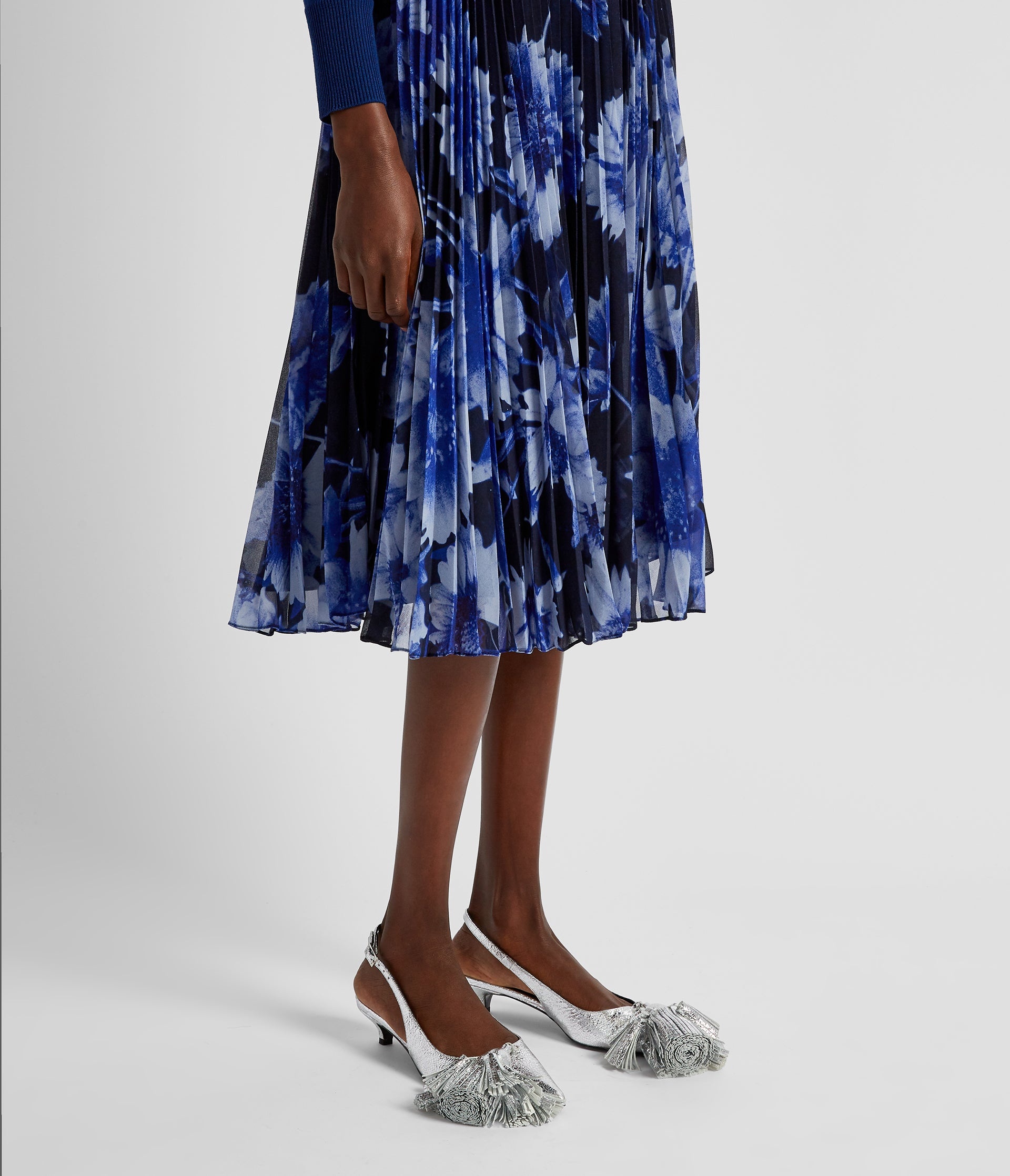PLEATED MIDI SKIRT - 5