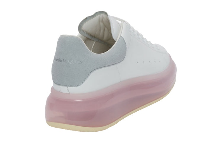 (WMNS) Alexander McQueen Oversized Sneaker 'White Dark Grey' 611698WHXMA9479 - 4