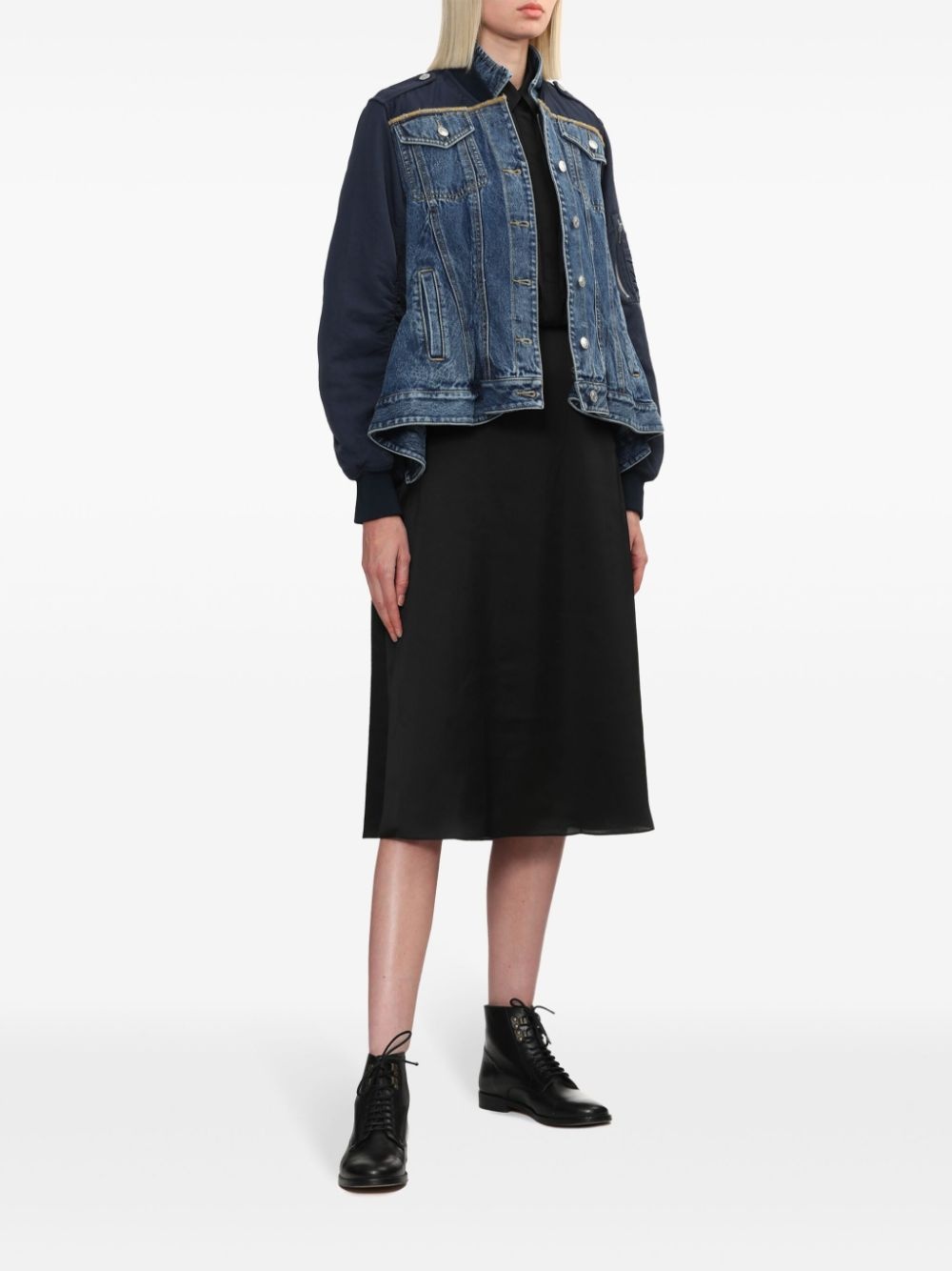 draped shirt dress - 2