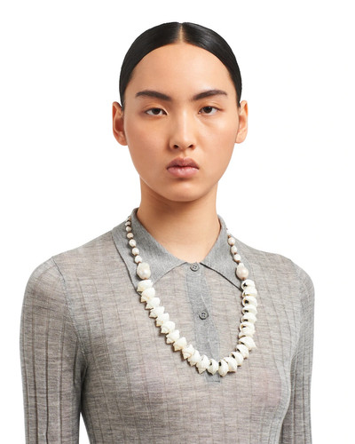 Prada Silver necklace with shells outlook