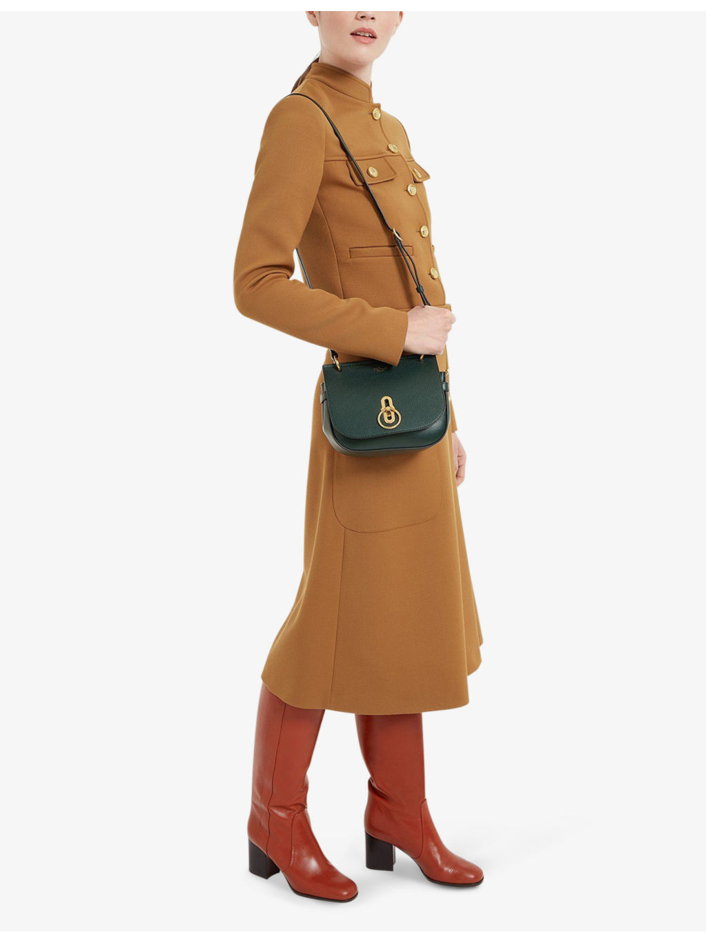 Amberley small grained-leather satchel bag - 3