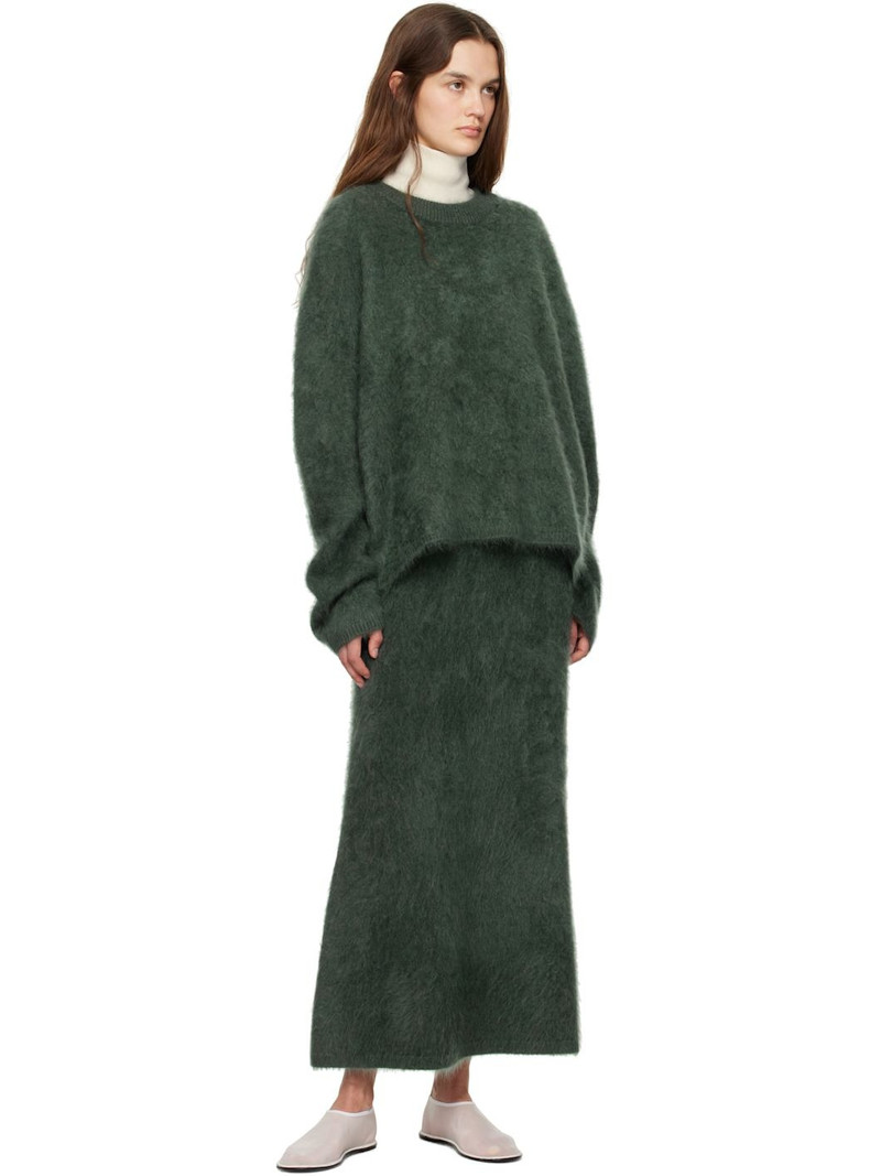 LISA YANG Green Asta Midi Skirt outlook