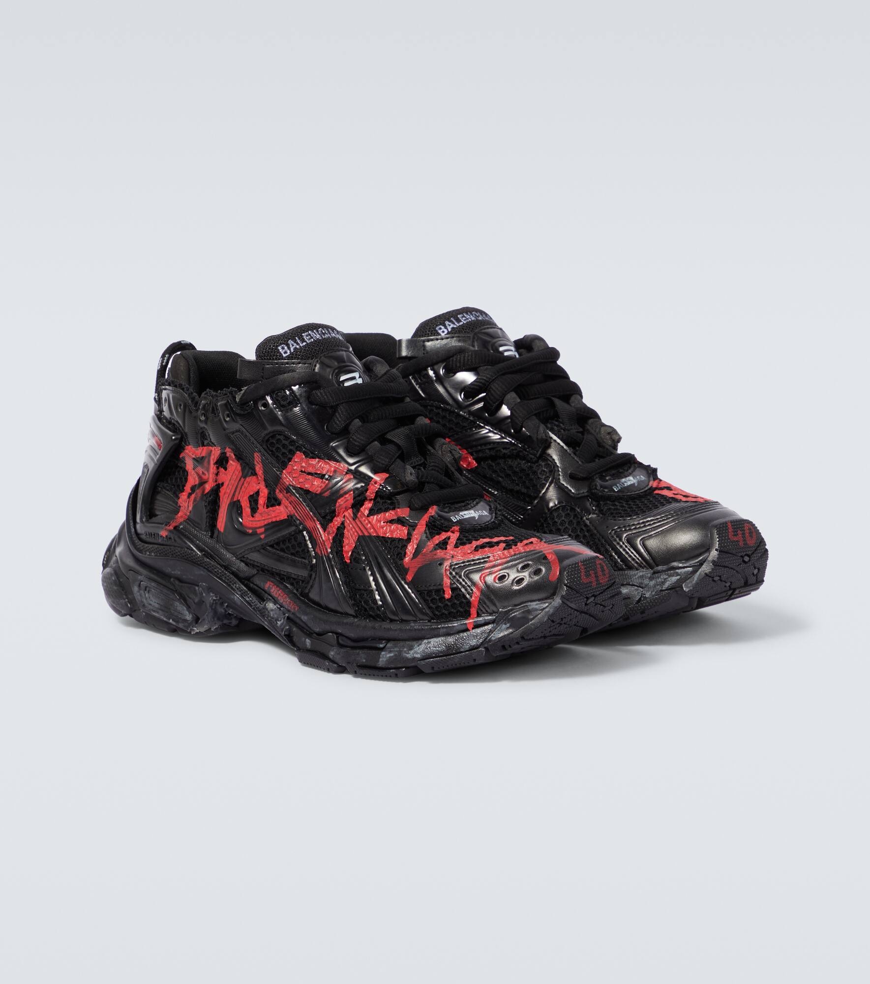 Runner Graffiti printed sneakers - 5