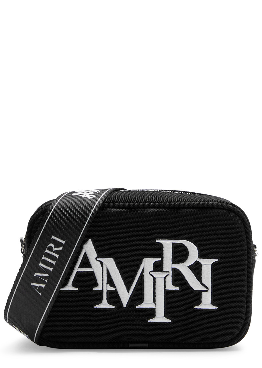 Amiri Staggered Logo-embroidered Canvas Camera bag - 1