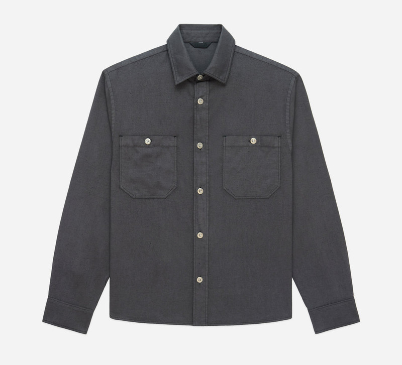 Utility Overshirt - Pavement Overdye Canvas - 1
