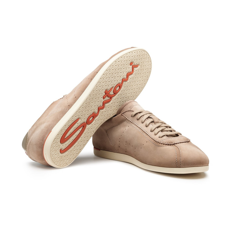 Men's beige suede sneaker 3