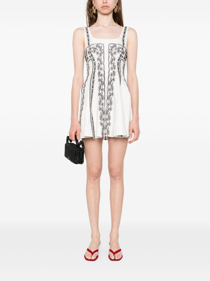 maje embroidered-strap mini dress outlook