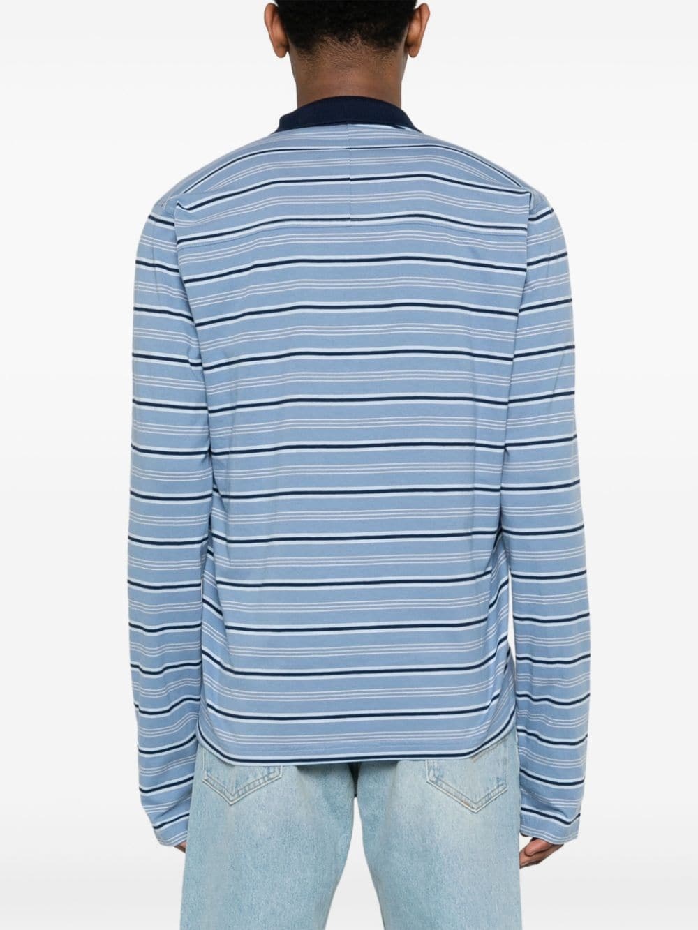 striped cotton polo shirt - 5