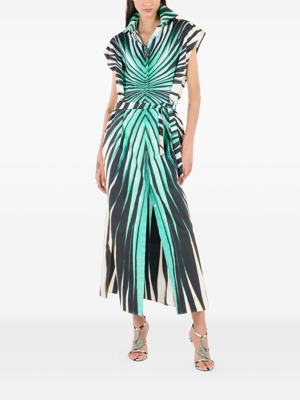 printed midi dress - 2