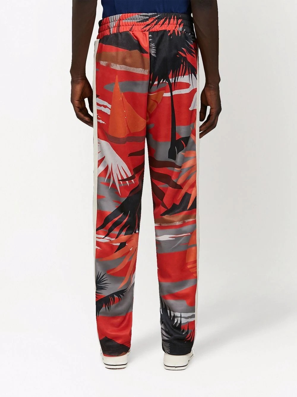 Hawaii-print track pants - 4