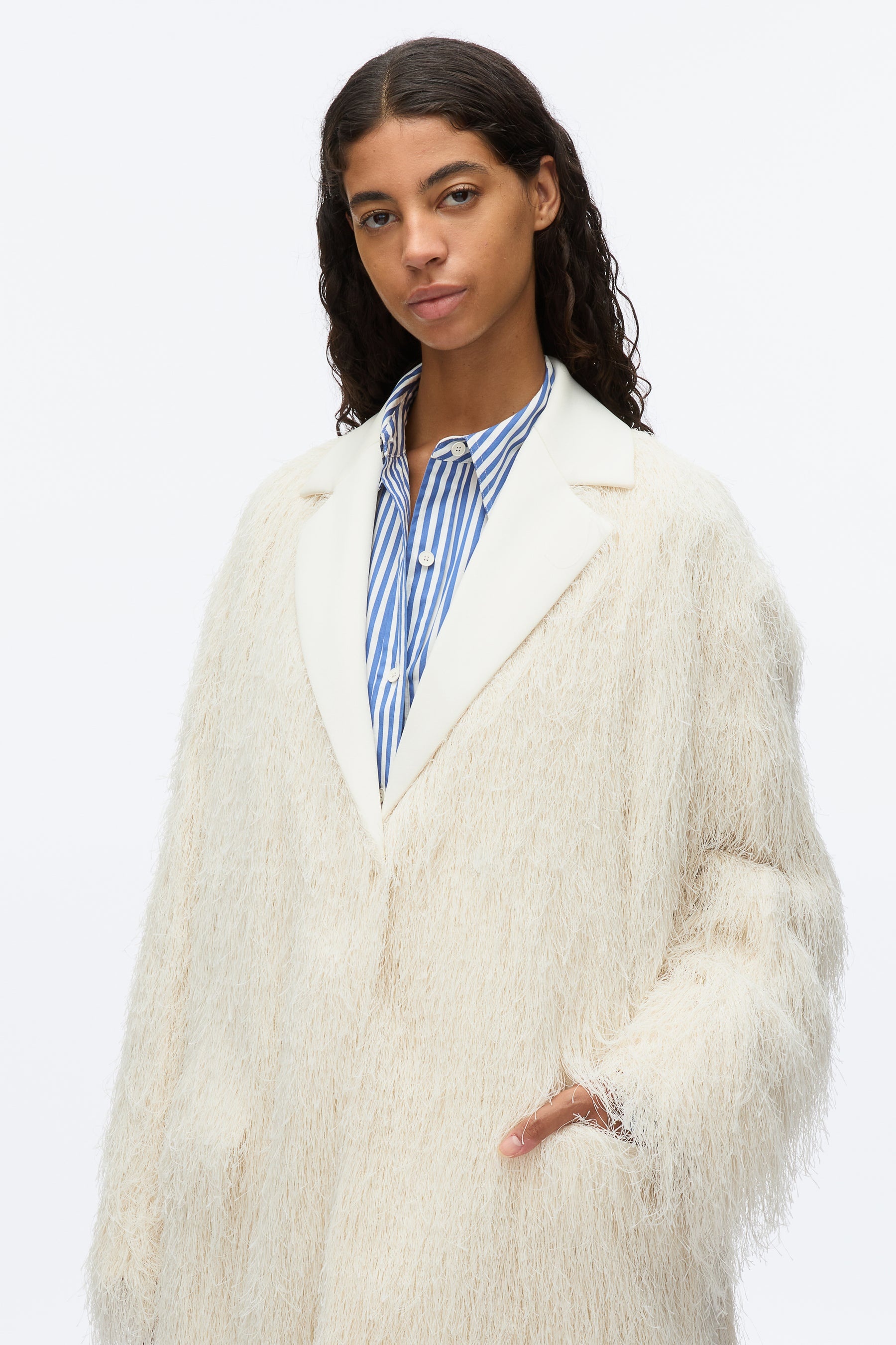 Fringe Tuxedo Coat - 5