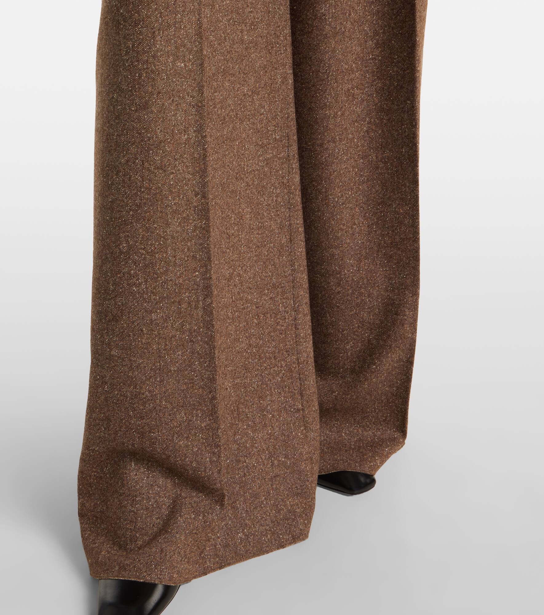 Brava wool and silk-blend wide-leg pants - 5