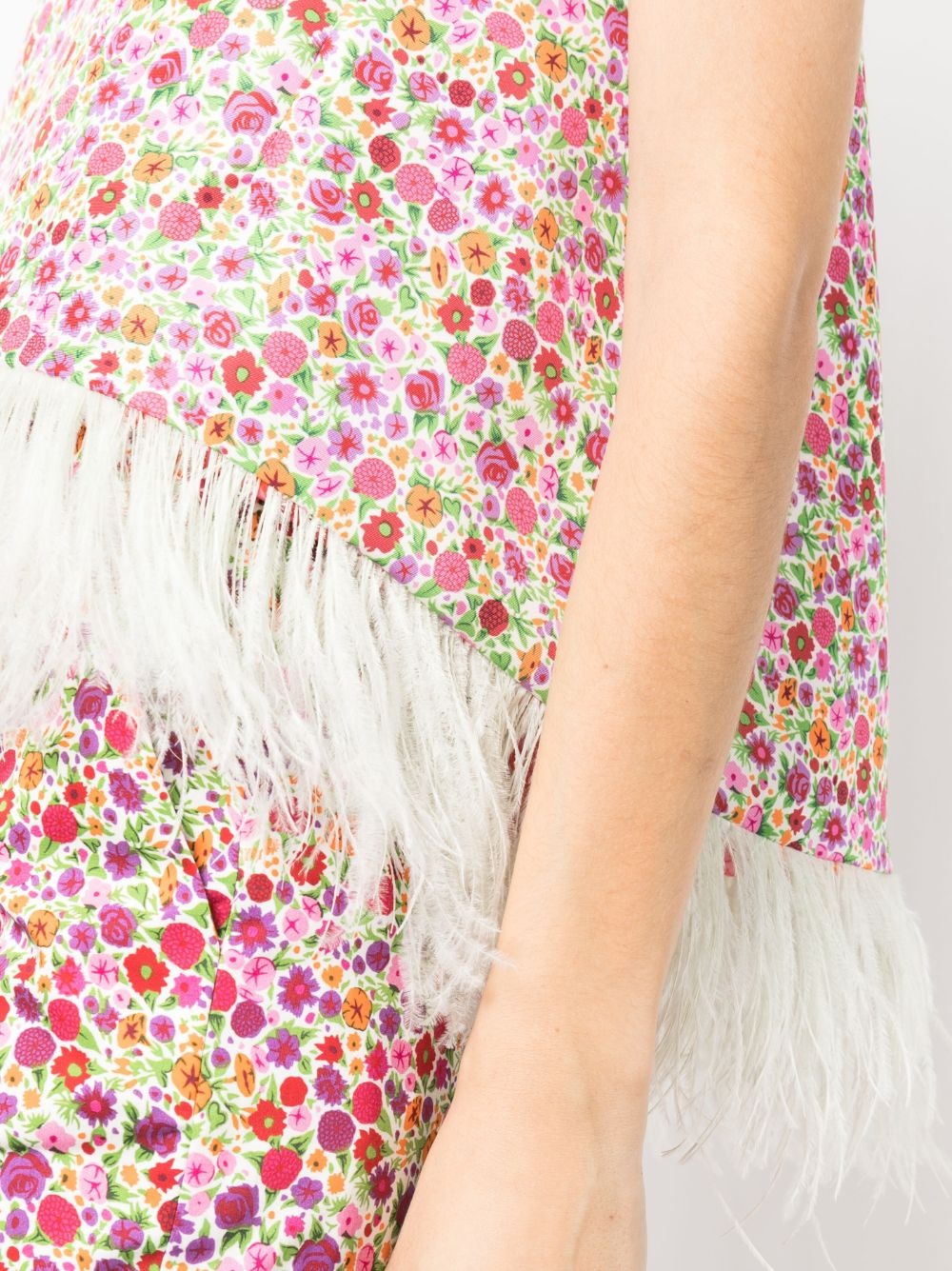 floral-print sleeveless blouse - 5