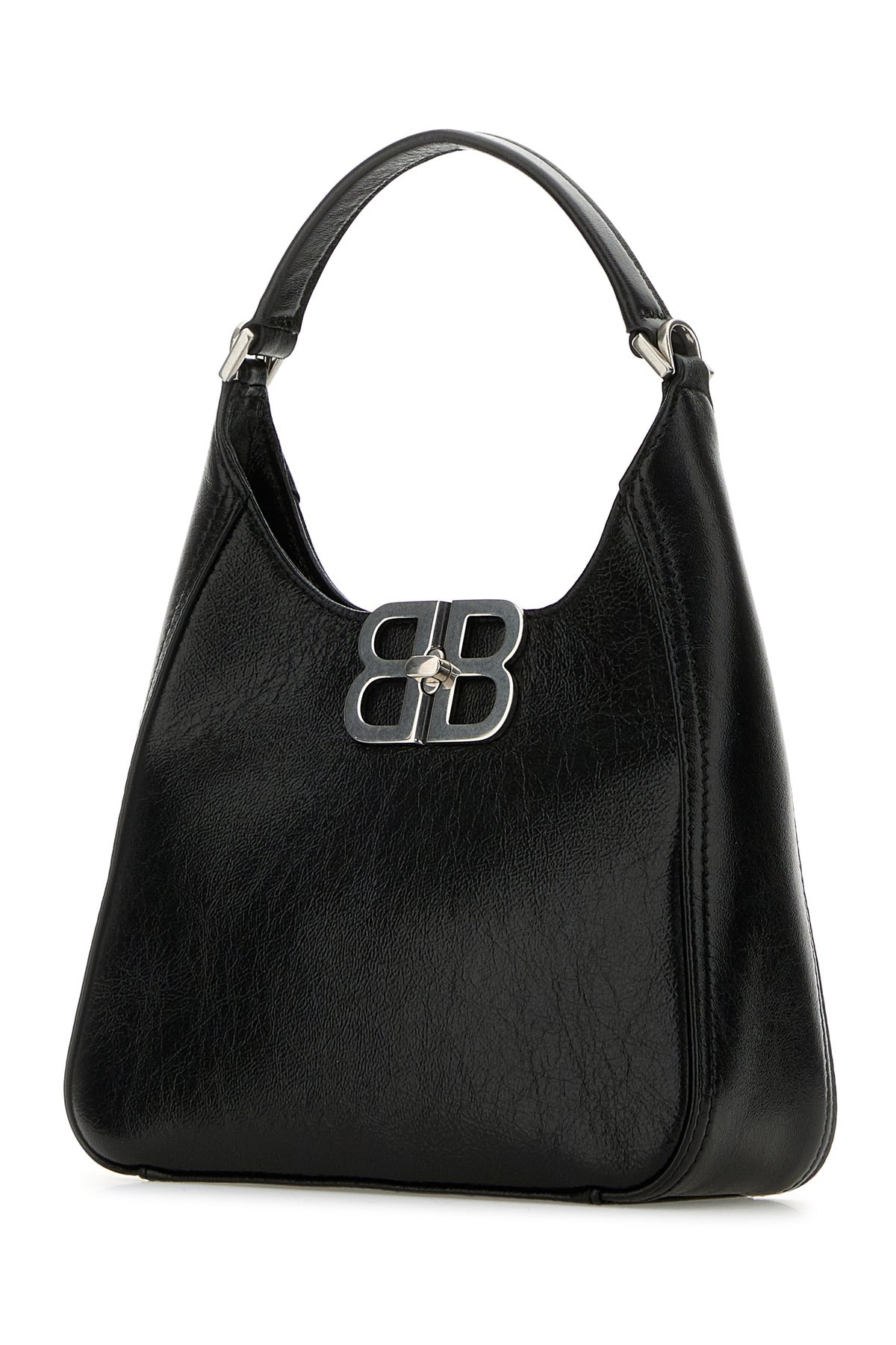Black leather BB Soft handbag - 2