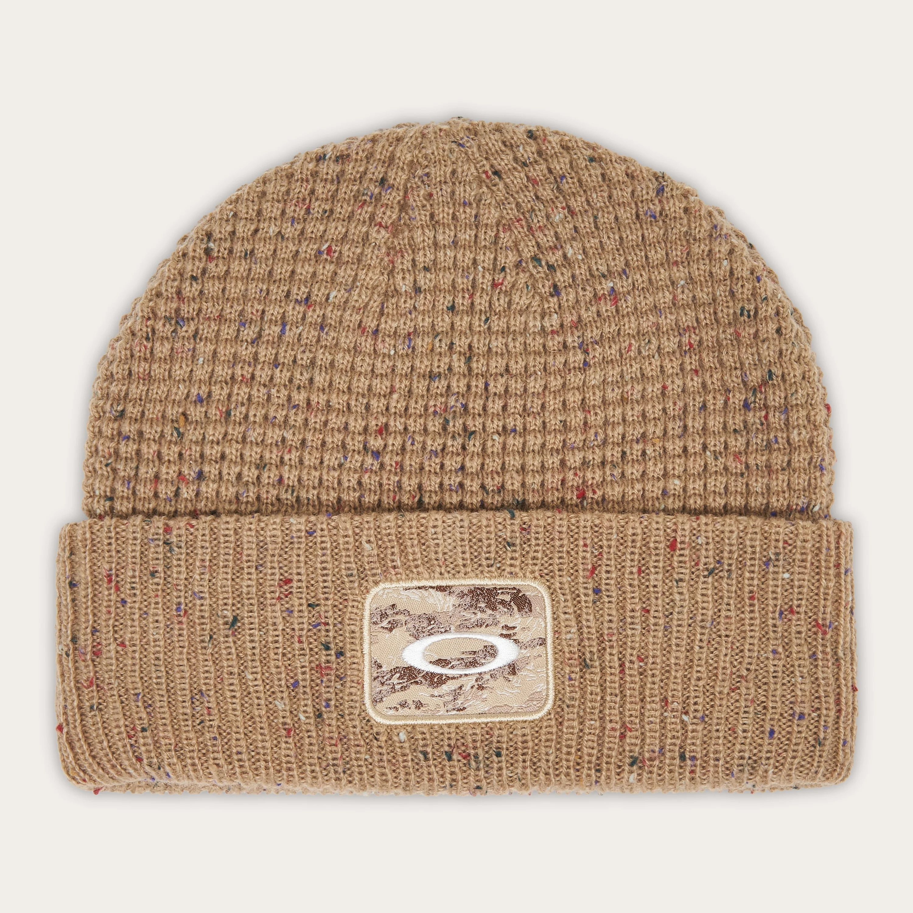 Ellipse Patch Waffle Beanie - 1