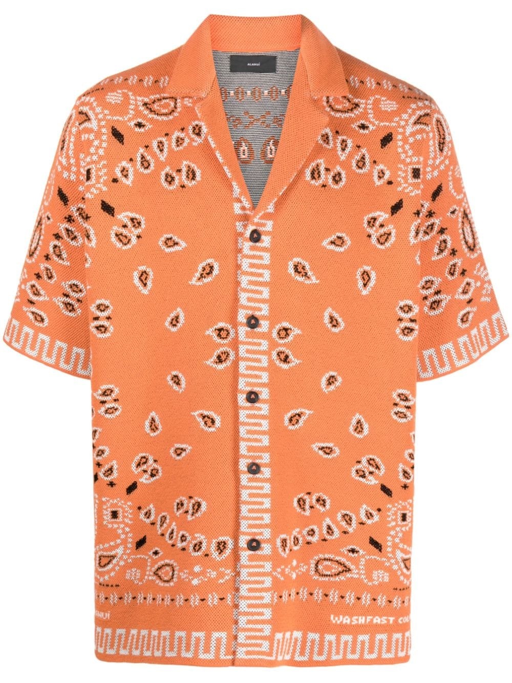 Bandana print short-sleeve shirt - 1