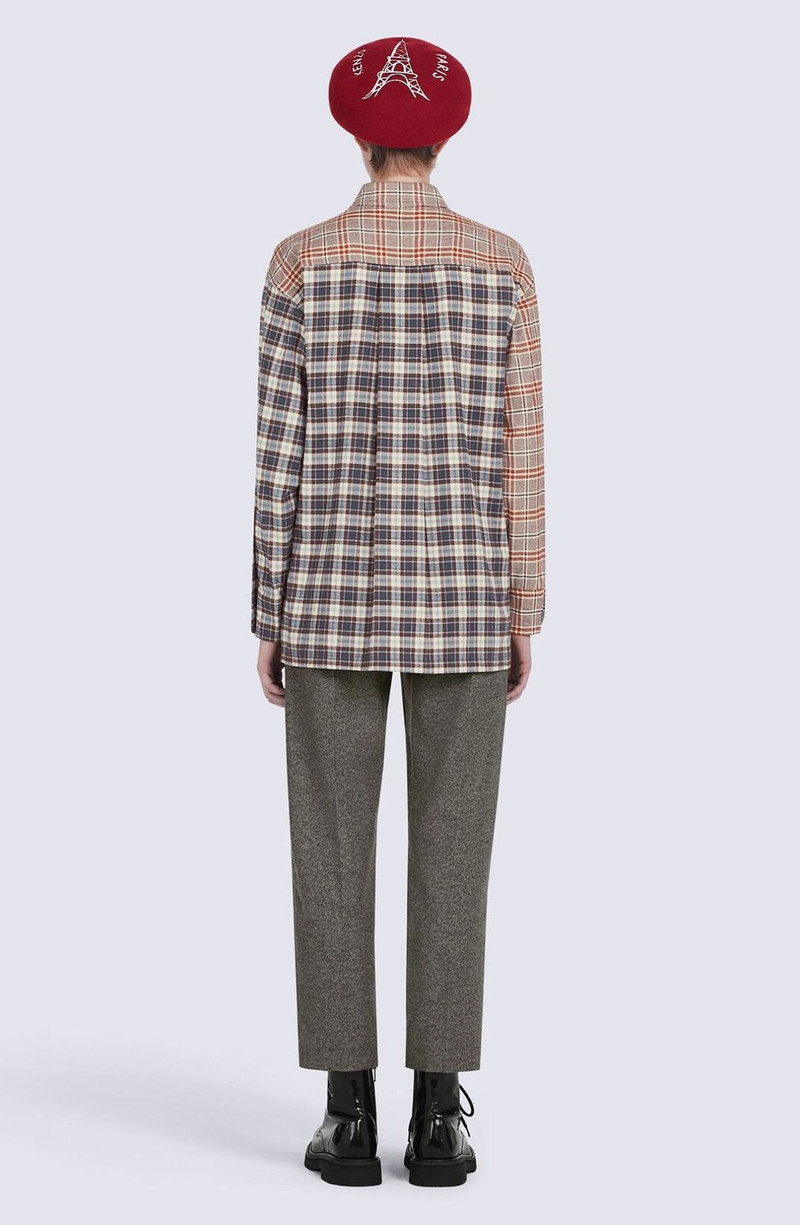 Checked oversized shirt 4
