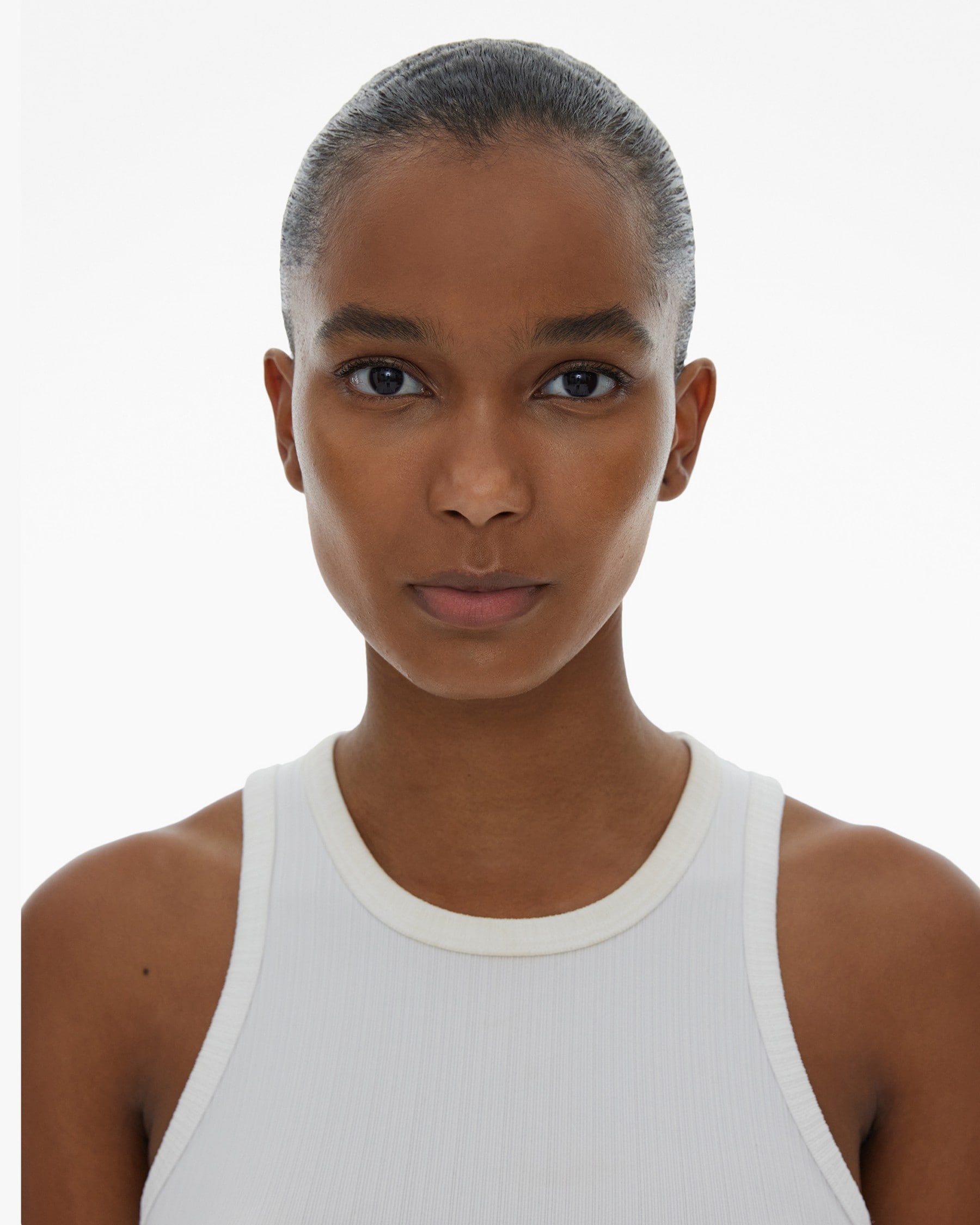 CROPPED RIB KNIT TANK TOP - 7