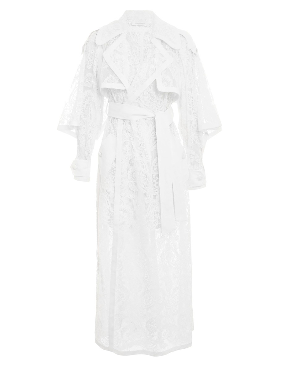 WONDERLAND LACE TRENCH COAT - 1