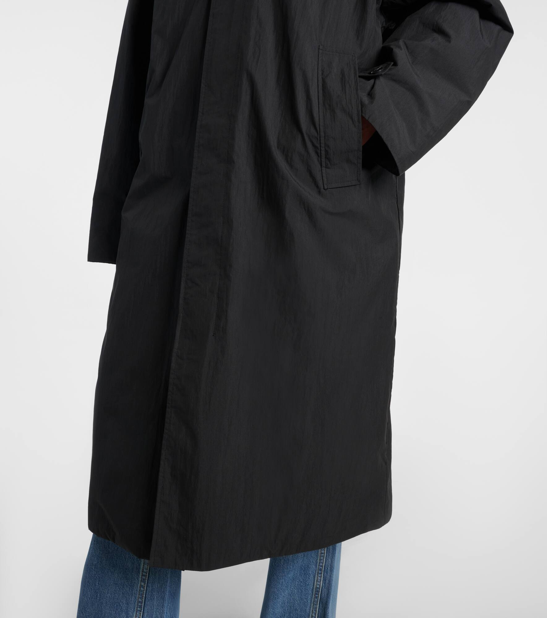 Hooded cotton-blend coat - 5