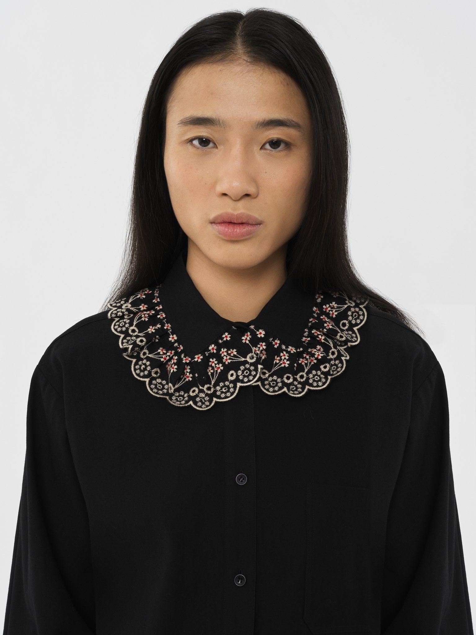 BRODERIE ANGLAISE SHIRT - 2