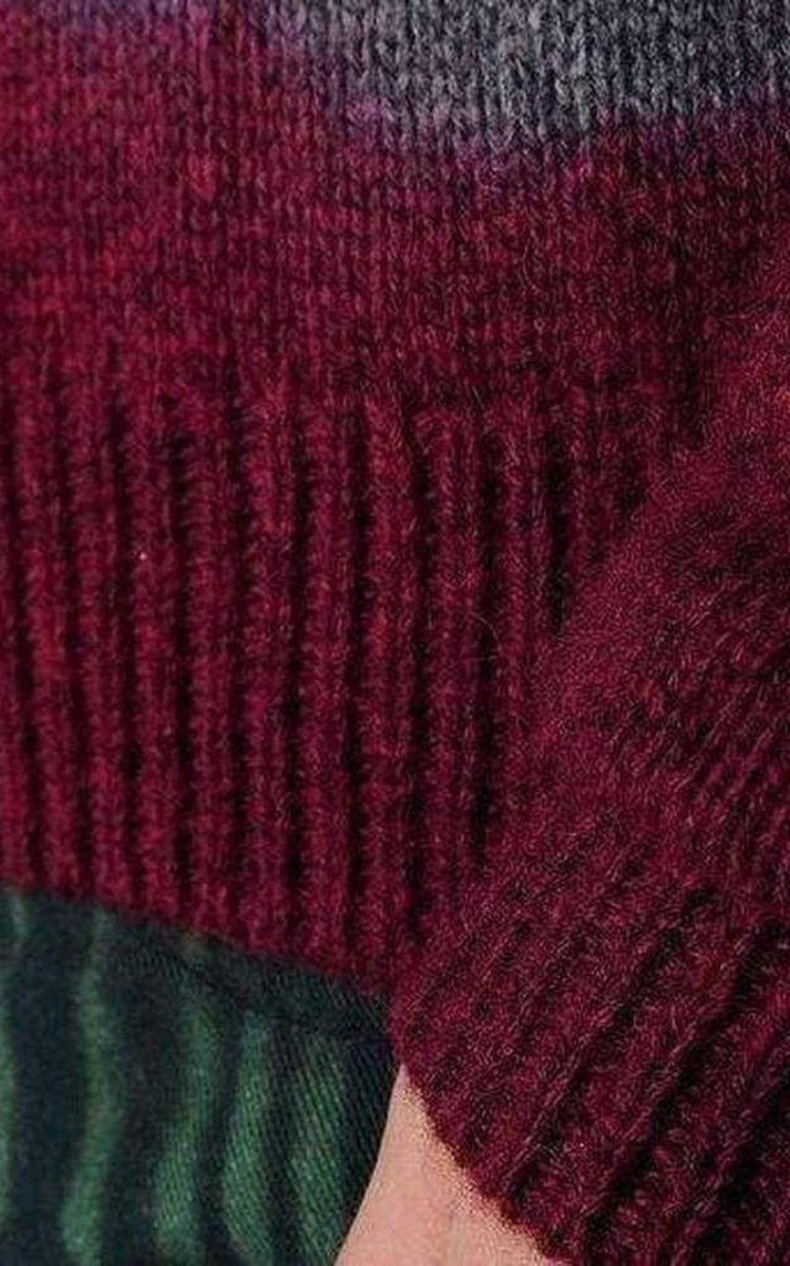 Miles Burgundy  Wool Sweater - 5