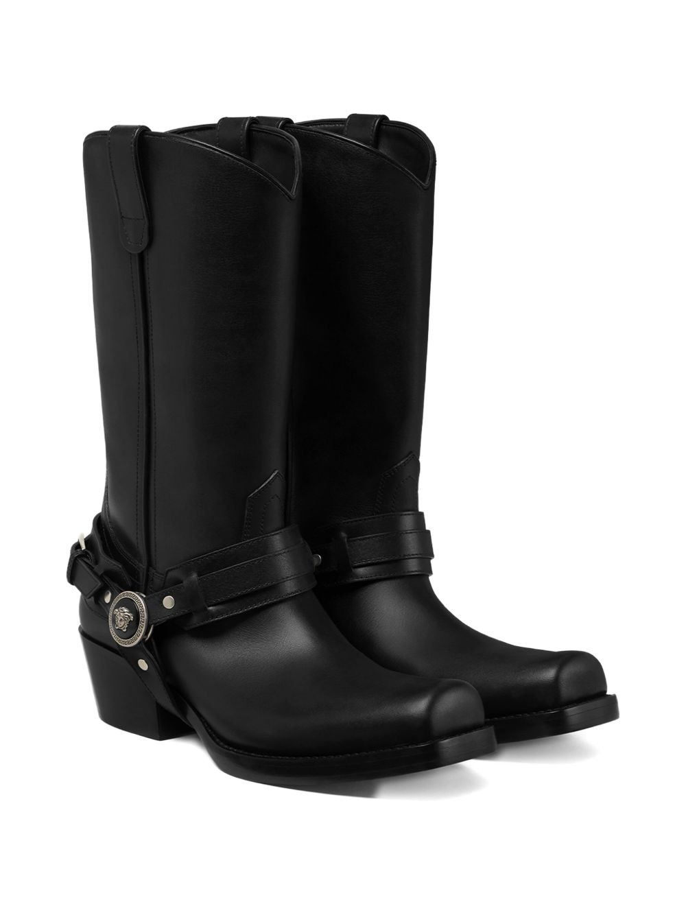 leather cowboy boots - 2