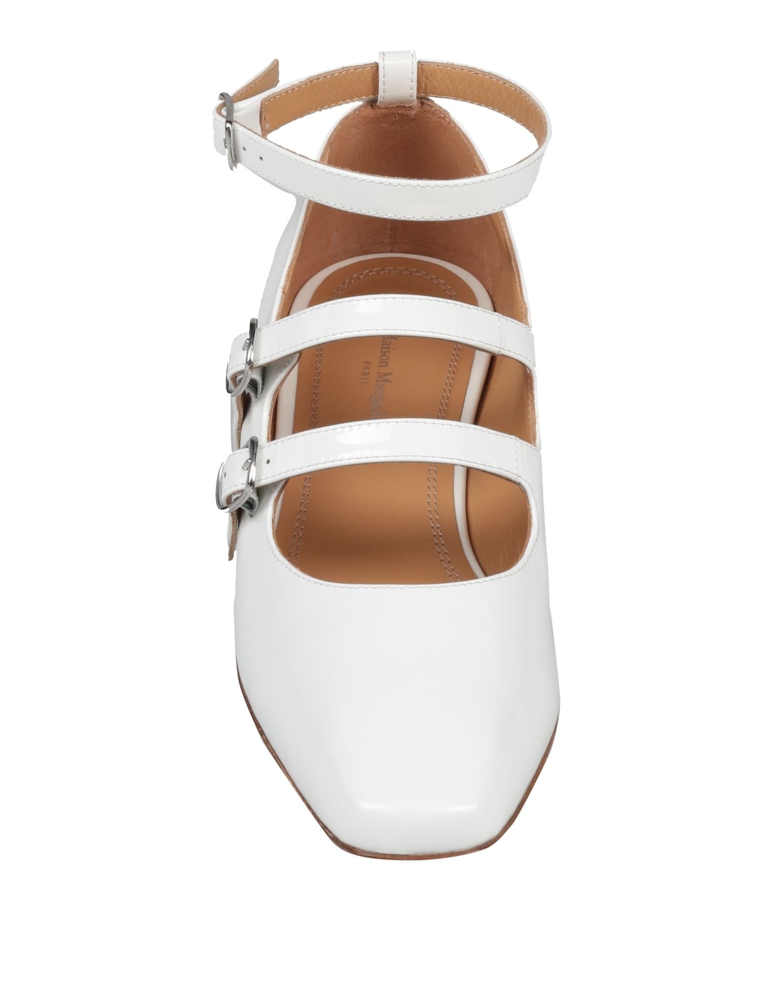 White Women's Ballet Flats - 4