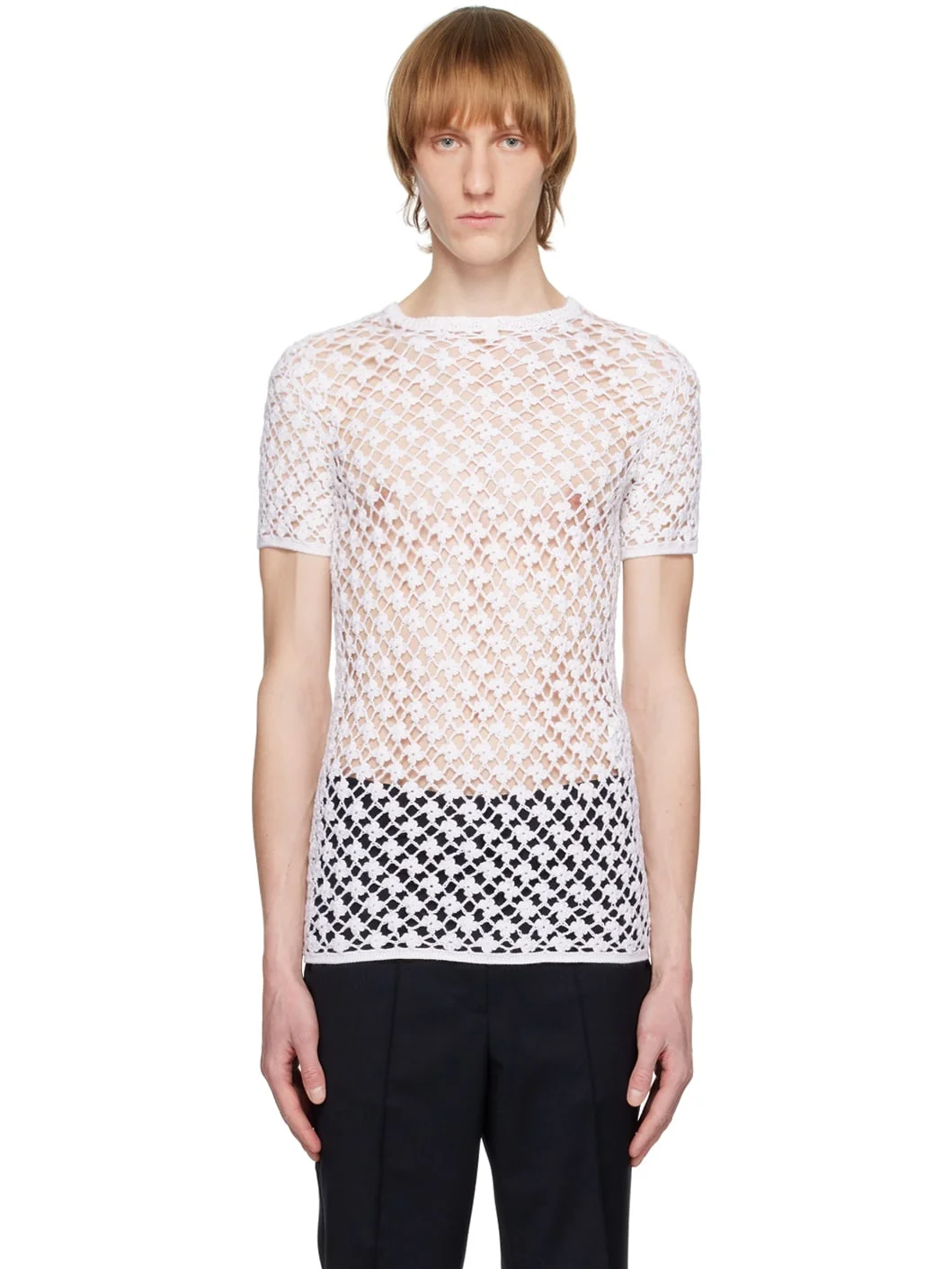 White Floral T-Shirt - 1