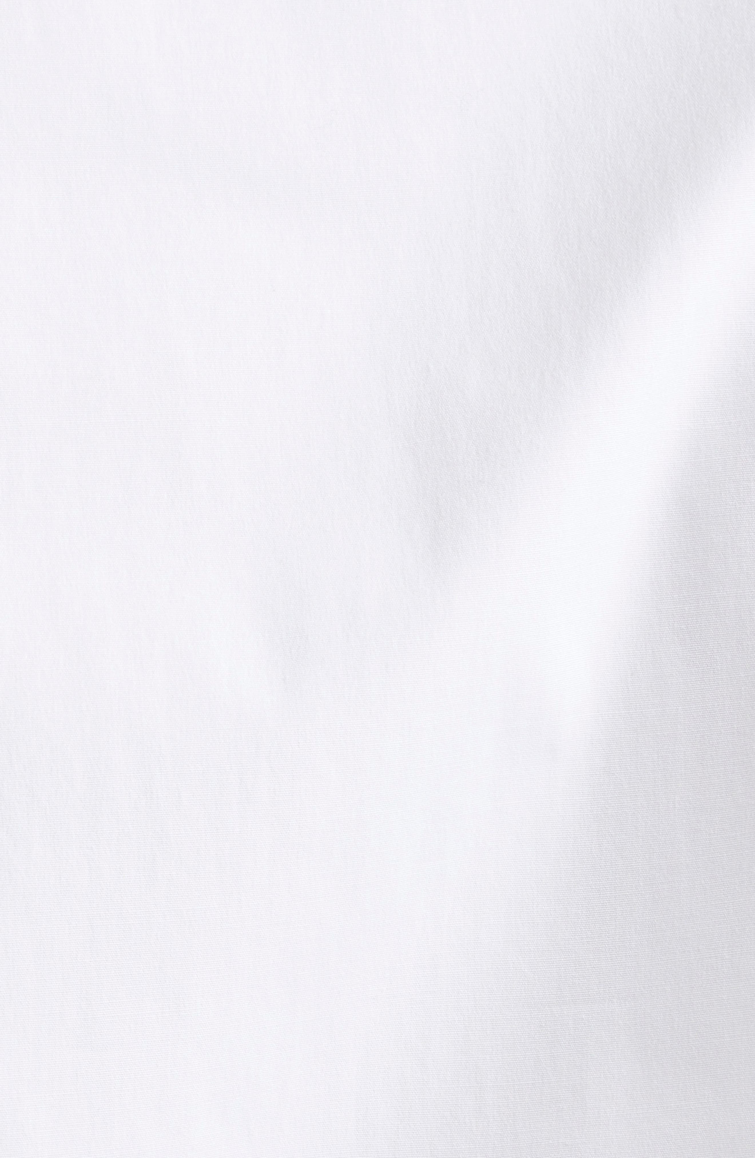 Dolce&Gabbana Tie Font Stretch Poplin Crop Button-Up Shirt in W0800 Bianco Ottico at Nordstrom - 7