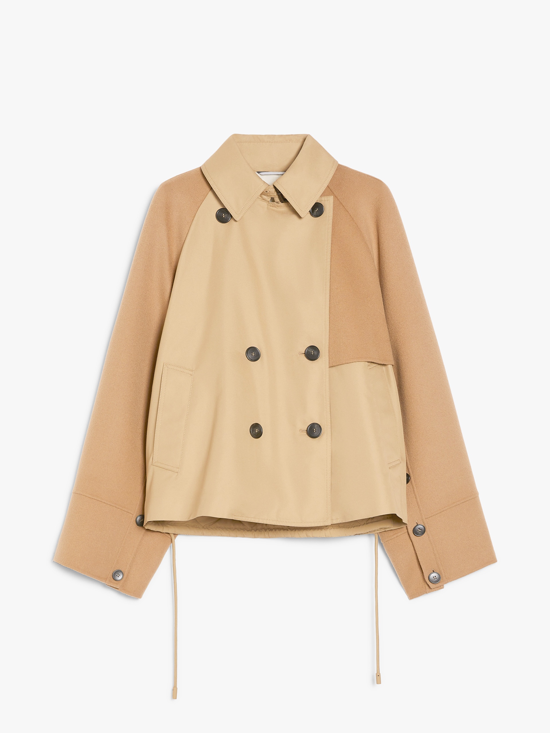BAZAR Water-repellent gabardine double-breasted trench coat - 1