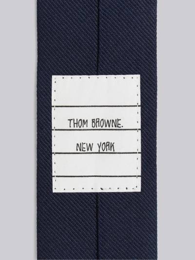 Thom Browne Navy Silk Jacquard Stripe Plane Icon Tie outlook